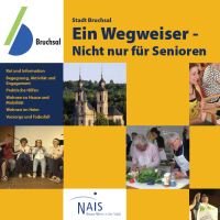 Titelseite von "Stadt Bruchsal - Ein Wegweiser: Nicht nur fr Senioren". Klicken Sie!