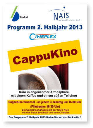 NAIS-CappuKino-Flyer 2. Halbjahr 2013 Vorderseite