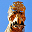 Einer der Drachen am Dach des Schlosses Bruchsal